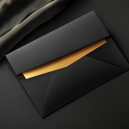 A minimalist VIP invitation banner with elegant gold typography on a sleek black background. The design conveys sophistication, exclusivity, and luxury, ideal for high-end events, formal announcements, or premium brand promotions. This stylish and modern template is perfect for marketing materials, social media posts, or invitation cards targeting elite audiences. AI-generated image in high resolution, with a clean and upscale lookの写真素材