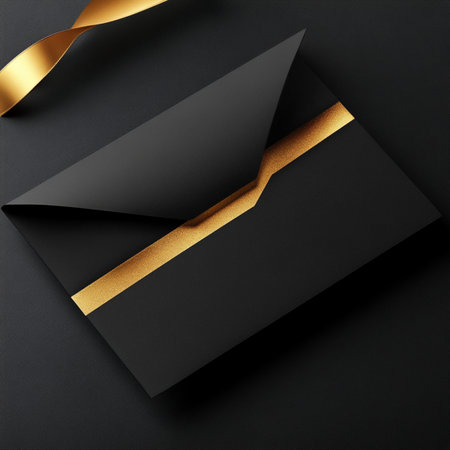 A minimalist VIP invitation banner with elegant gold typography on a sleek black background. The design conveys sophistication, exclusivity, and luxury, ideal for high-end events, formal announcements, or premium brand promotions. This stylish and modern template is perfect for marketing materials, social media posts, or invitation cards targeting elite audiences. AI-generated image in high resolution, with a clean and upscale lookの写真素材