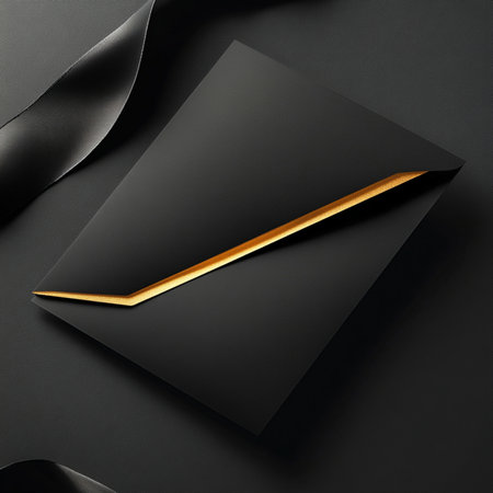 A minimalist VIP invitation banner with elegant gold typography on a sleek black background. The design conveys sophistication, exclusivity, and luxury, ideal for high-end events, formal announcements, or premium brand promotions. This stylish and modern template is perfect for marketing materials, social media posts, or invitation cards targeting elite audiences. AI-generated image in high resolution, with a clean and upscale lookの写真素材