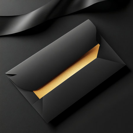 A minimalist VIP invitation banner with elegant gold typography on a sleek black background. The design conveys sophistication, exclusivity, and luxury, ideal for high-end events, formal announcements, or premium brand promotions. This stylish and modern template is perfect for marketing materials, social media posts, or invitation cards targeting elite audiences. AI-generated image in high resolution, with a clean and upscale lookの写真素材