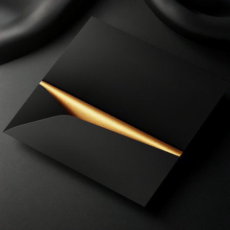 A minimalist VIP invitation banner with elegant gold typography on a sleek black background. The design conveys sophistication, exclusivity, and luxury, ideal for high-end events, formal announcements, or premium brand promotions. This stylish and modern template is perfect for marketing materials, social media posts, or invitation cards targeting elite audiences. AI-generated image in high resolution, with a clean and upscale lookの写真素材