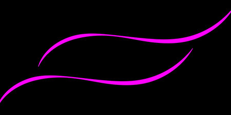 Purple curve line on a black background. Vector illustration for your designのイラスト素材