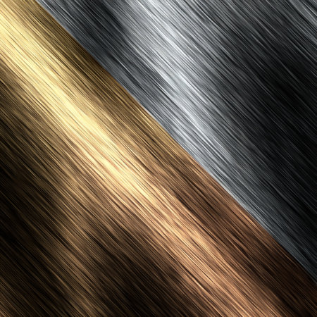 Abstract metal texture background with polished and brushed steel surface. Perfect for industrial design, technology projects, luxury presentations, and creative templatesの写真素材