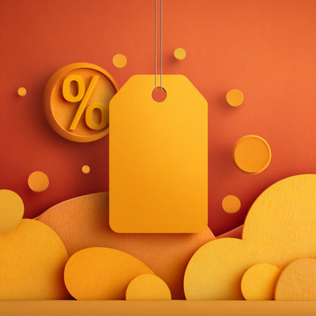 Colorful banner background with bold sale typography, designed for shopping promotions, clearance events, and special offersの写真素材