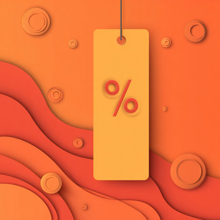 Bright sale and discount banner background with modern design, perfect for promotions, retail advertising, special offers, seasonal deals, and marketing campaignsの写真素材