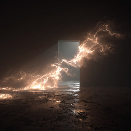 Futuristic light effects with glowing waves and vibrant colors. Ideal for technology, digital templates, and creative mediaの写真素材