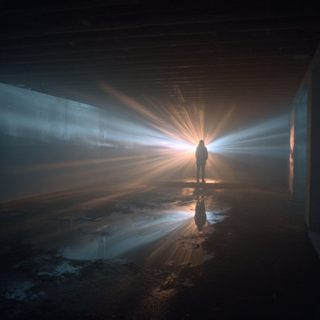 Futuristic light effects with glowing waves and vibrant colors. Ideal for technology, digital...
