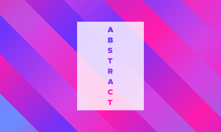 Minimal Abstract Background. Simple Geometry with Glow Effect. Gradient in Blue, Pink and Purple Colors. EPS10 Vector. Illustration with Stripes. Abstract Background for Covers, Banner, Poster, Flyer.のイラスト素材