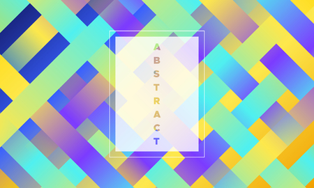 Geometric Background with Halftone Rectangles. Trendy Colorful Gradient. Bright Abstract Template for Cover, Presentation. Minimal Design. EPS10 Vector. Trendy Geometric Background in Modern Style.のイラスト素材
