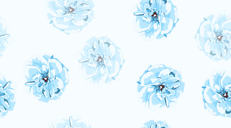 Vintage Floral Pattern, Roses in Watercolor Style. Seamless Peony, Rustic Wedding Invitation Template. Pastel Color Design. Elegant Floral Decoration, Fashion Pastel Print, Spring Flowers Pattern.のイラスト素材