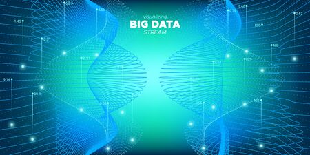 Data Motion. Mesh Financial Information. Digital Banner. Graph Big Data. Neon Industrial Tech. Business Visualization. Blue Digital Network. Complex Big Data. Virtual Effect.のイラスト素材