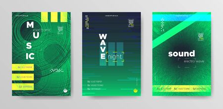 Sound Wave Flyer. Futuristic Electronic Beat. Dance Music Cover. Bright Dj Banner. Futuristic Fluid Abstract. Bright Electronic Party. Blue Wave Music Flyer. Dj Concept. Abstract Banner.のイラスト素材