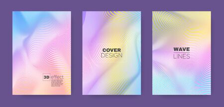 Colorful Poster. Pastel 3d Minimal. Lines Brochure. Dynamic Geometric Texture. Music Gradient Covers. Rainbow Lines Illustration. Music Gradient Banner. Colorful Halftone Texture.のイラスト素材