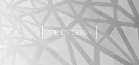 Trendy Triangles Background. Abstract Polygon Poster. Technology Color Presentation. Gray Geometric Shapes. Triangles Wallpaper. Monochrome Polygon Pattern. Graphic Geometry. Triangular Background.のイラスト素材