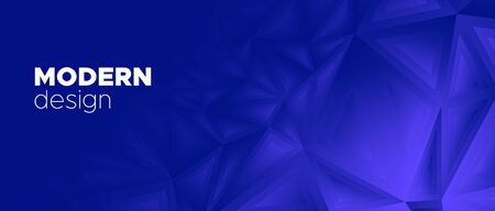 3d Abstract Polygonal Pattern. Blue Geometry Texture. Graphic Minimal Poster. Business Landing Page. Dark Polygonal Banner. Vibrant Creative Geometry. Minimal Concept. Abstract Polygon Background.のイラスト素材
