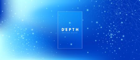 Big Data Analytics. Technology Design. Blue Communication Background. Cosmic 3d Minimal Texture. Gradient Technology Poster. Big Data Security. Magic Geometric Pattern. Big Data Business.のイラスト素材