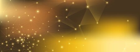 Glow Technology Business. Data Flow. Gold Dots Network. High Triangular Background. Brown Technology Connection. Big Data. Premium Grid Background. Glow Triangles Network. Technology Elements.のイラスト素材