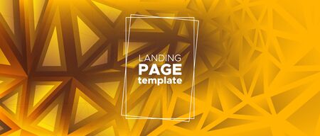 Light Origami Background. Gradient Diamond Banner. Gold Mosaic Geometric. Yellow 3d Trendy Vector Design. Origami Vector Poster. Elegant Mosaic Graphic. 3d Modern Background. Origami Wallpaper.のイラスト素材