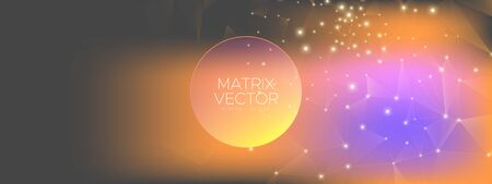 Technology Network. Violet Big Data Infographic. Pink Triangular Poster. Magic Futuristic Wallpaper. Technology Concept. Big Data Visualization. Dark Futuristic Architecture. Technology Finance.のイラスト素材