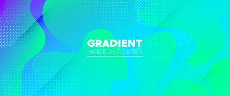 Vibrant Graphic Background. Fluid Colorful. 3d Gradient Poster. Wave Liquid Banner. Abstract Background. Light Fluid Shapes. Neon 3d Modern Poster. Futuristic Wave Flyer. Dynamic Background.のイラスト素材