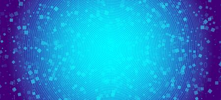 Vector Science Flyer. Matrix Big Data. Violet Technology Concept. Digital Binary Code. Science Wallpaper. Matrix Data Stream. Technology Design. Digital Binary Waves. Glow Science Visualization.のイラスト素材