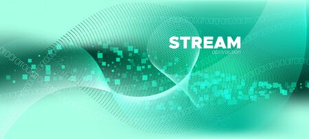 Big Data Numbers Stream. Information Technology. Futuristic Wave Wallpaper. Machine Learning. Binary Numbers Stream. Technology Background. Abstract Graphic Wallpaper. One and Zero Numbers.のイラスト素材
