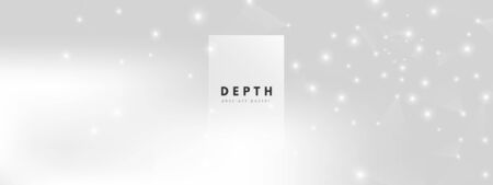 Gradient Technology Background. Big Data Stream. Gray Virtual Connection. Cosmic Wireframe Banner. Technology Visualization. Data Software. Light Particle Abstract. Technology Architecture.のイラスト素材