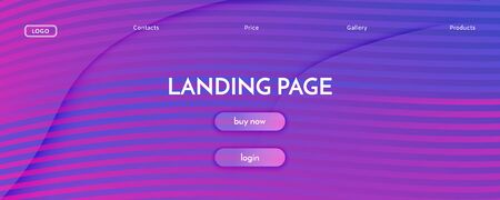 Pink Fluid Stripes. Minimal Layout. 3d Futuristic Wallpaper. Wavy Wave Pattern. Fluid Stripes. Flow Shape Website. Abstract Flow Texture. Blue Fluid Stripes. Business Magazine.のイラスト素材