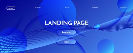 Blue Futuristic Abstract. Technology Concept. 3d Gradient Wallpaper. Modern Color Poster. Minimal Futuristic Abstract. Flow Line Website. 3d Fluid Banner. Blue Futuristic Abstract.のイラスト素材