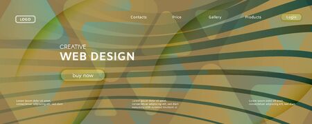 Army Landing Page Design. 3d Fluid Lines Poster. Wave Digital Movement. Camouflage Futuristic Website. Landing Page Design. Flow Vibrant Stripes. Minimal Landing Page Design.のイラスト素材