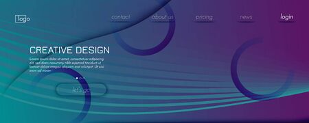 Graphic Fluid. 3d Flow Lines Banner. Vector Dynamic Brochure. Vibrant Technology Website. Gradient Graphic Fluid. Blue Memphis Motion. Abstract Business Background. Graphic Fluid.のイラスト素材