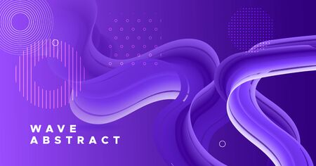 3d Fluid Vector. Flow Vibrant Motion. Dynamic Concept. Color Modern 3d Fluid Vector. Futuristic Neon Shape. Abstract Banner. Wave Liquid Music Wallpaper. 3d Fluid Vector. Purple Neon Flyer.のイラスト素材