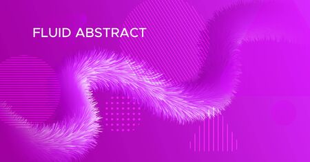 3d Movement. Flow Poster. Pink Vibrant Concept. Vector Futuristic Banner. Gradient Motion. 3d Movement. Digital Graphic Cover. Liquid Creative Pattern. Wave Abstract Flyer. Fluid 3d Movement.のイラスト素材
