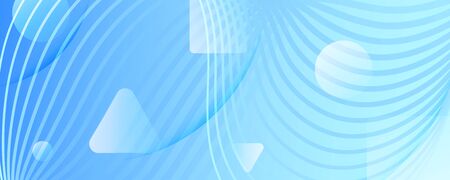 Blue Gradient Background. Abstract Fluid Lines Banner. Color Minimal Wallpaper. Light Geometric Template. Gradient Background. Flow Modern Stripes. 3d Texture. Gradient Background.のイラスト素材