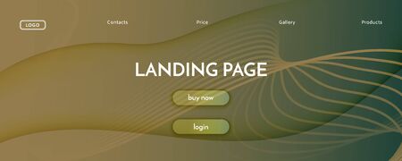 Camouflage Landing Page Design. 3d Flow Shape Texture. Wave Digital Movement. Brown Dynamic Magazine. Landing Page Design. Fluid Vibrant Layout. Creative Landing Page Design.のイラスト素材