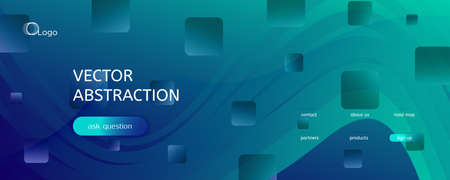 Dark Dynamic Wave. Fluid Abstract Concept. Color Geometric Lines. Dynamic Wave. Vibrant Poster. Flow Stripes. 3d Landing Page. Gradient Movement. Blue Minimal Template. Dynamic Wave.のイラスト素材