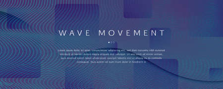 Graphic Fluid. Abstract Flow Line Banner. Vivid Futuristic Poster. Wavy Business Magazine. Gradient...