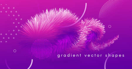 Pink Wave Background. Neon Gradient Motion. Graphic Concept. Vector Digital Abstract Wave Background. Geometric Flow Shape. Vibrant Flyer. Color Bright Wallpaper. Wave Background.のイラスト素材