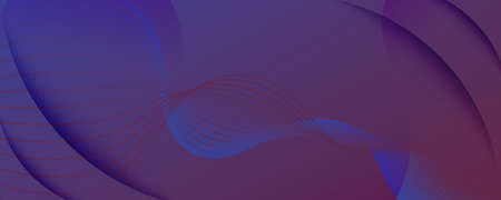 Blue Dynamic Abstract. Flow Line Brochure. 3d Landing Page. Vivid Minimal Stripes. Gradient Graphic...