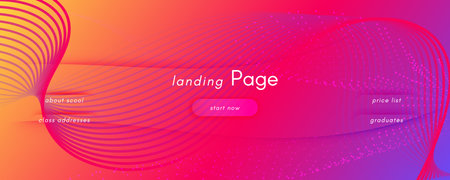 Bright Fluid Shape. Flow Abstract Elements. Waveの写真素材