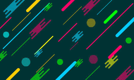 vector illustration of abstract geometric background with various eye catching colors