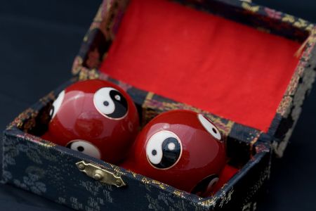 Yin and Yng Baoding Ballsの写真素材