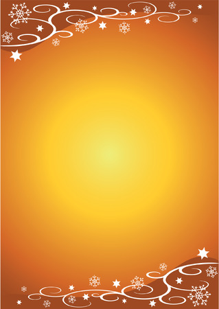 Decorative Christmas Illustration (Golden)のイラスト素材