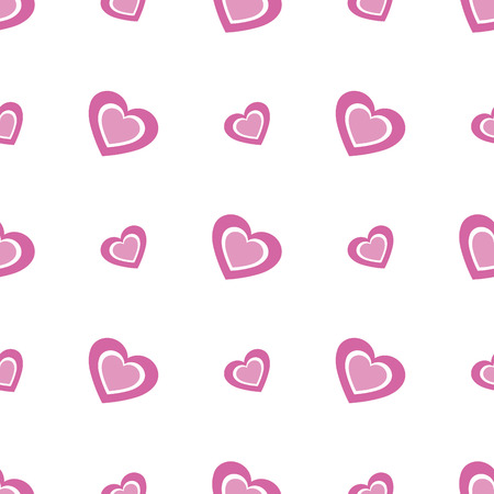 Seamless Hearts Patternのイラスト素材
