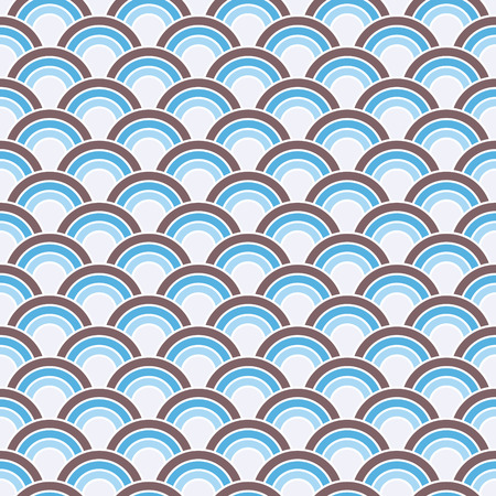 Seamless Retro Circles Backgroundのイラスト素材