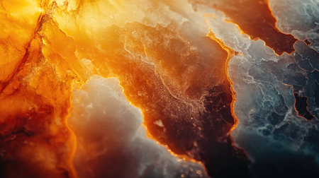 This stunning close-up image captures the intricate textures and vibrant colors of natural onyx stone, showcasing its unique patterns and geological beauty.の素材