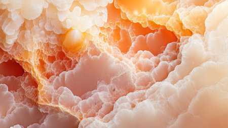 Discover a stunning abstract image featuring organic textures in soft pastel shades. This high-resolution artwork showcases delicate details and gentle colors, perfect for various design projects.の素材