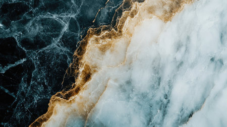 This elegant background features a stunning blend of dark and light colors, showcasing intricate marble textures and patterns. Perfect for stylish designs.の素材