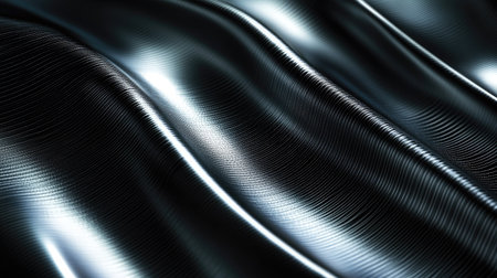 Abstract line patterns with a metallic finish, creating a sleek and industrial background.の素材