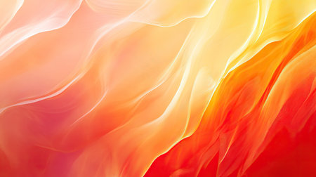 Abstract background with a gradient of warm colors, transitioning smoothly from orange to red.の素材